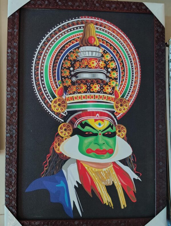 Kathakali Classical Dance Wall Frame – Kerala Traditional Art Decor | 5