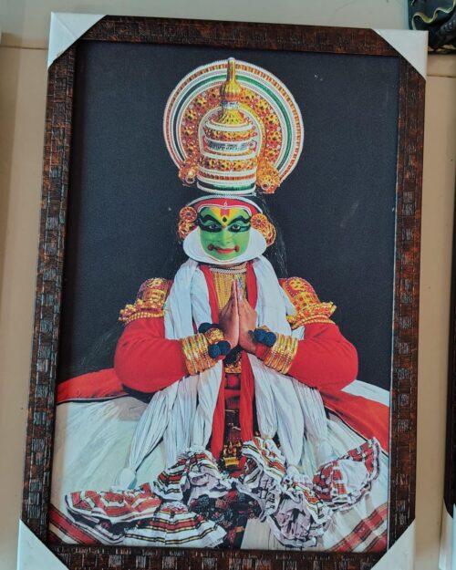 WhatsApp Image 2026-03-06 at 2.28.26 PM (1) Kathakali Classical Dance Wall Frame – Kerala Traditional Art Decor | 7