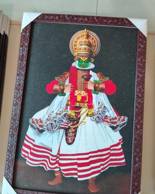 WhatsApp Image 2026-03-06 at 2.28.26 PM (2) Kathakali Classical Dance Wall Frame – Kerala Traditional Art Decor | 8
