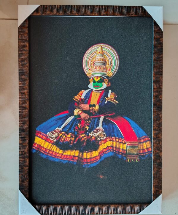 WhatsApp Image 2026-03-06 at 2.28.27 PM Kathakali Classical Dance Wall Frame – Kerala Traditional Art Decor | 9