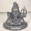 Lord Shiva Bust Idol with Trishul – Om Namah Shivaya Spiritual Statue | 3.5