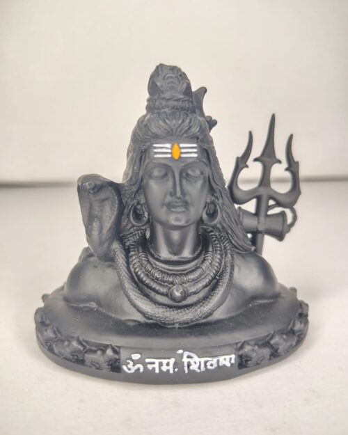 WhatsApp Image 2026-03-06 at 4.35.00 PM (2) Lord Shiva Bust Idol with Trishul – Om Namah Shivaya Spiritual Statue | 3.5