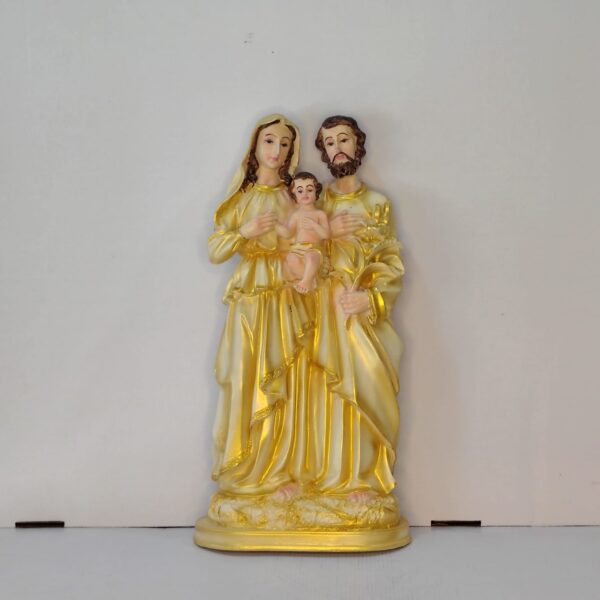 high quality holy family gold finish statue
