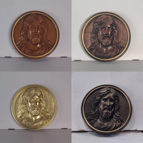 jesus round wall hanging jesus,christian,wallart,plaque,polyresin,decor,religious,spiritual,antique,bronze,wall,divine,prayer,church,home,artwork,elegant,handcrafted,faith,indoor,gift,modern,classic,sacred,statue,jesuschrist,devotional,holy,decorative,luxury