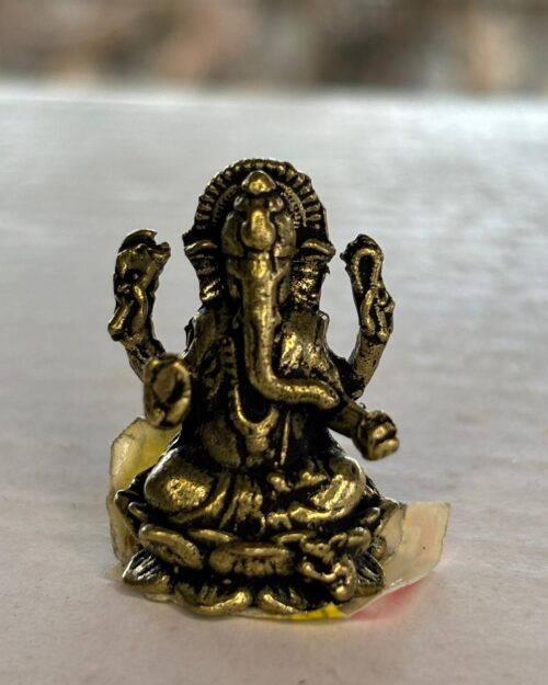 Mini Lord Ganesha Idol – Antique Finish Spiritual Figurine | 1 Inch – ₹170