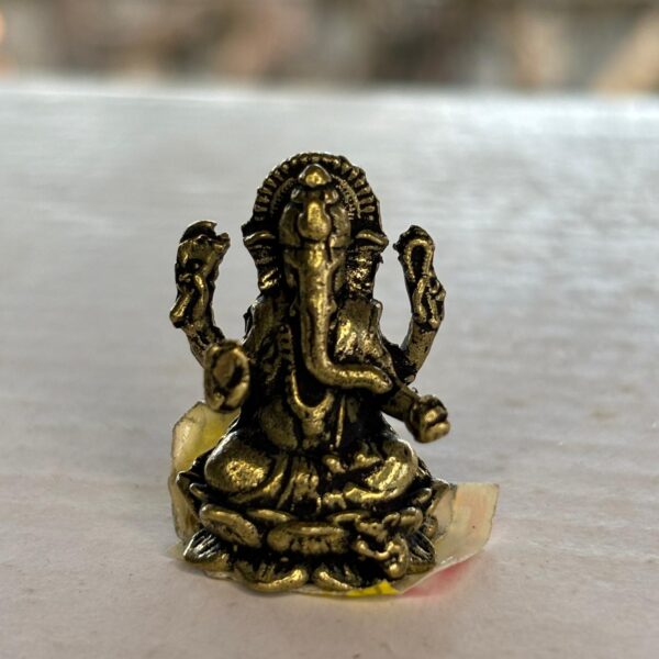 Mini Lord Ganesha Idol – Antique Finish Spiritual Figurine | 1 Inch – ₹170