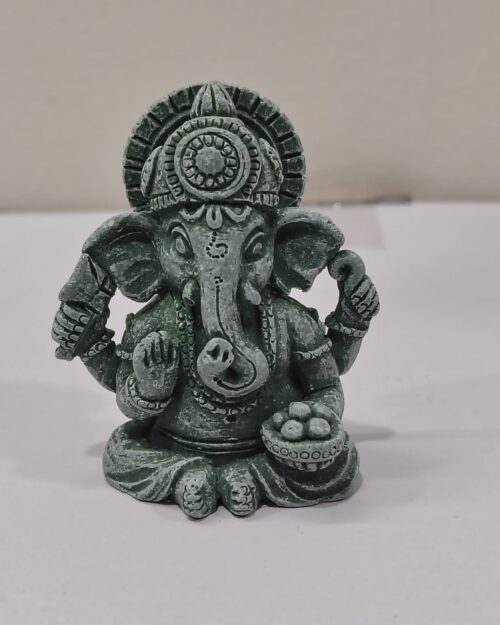 Ganesh 2 inch Mini Green Finish Lord Ganesha Statue – Decorative Ganpati Idol | 2 Inch – ₹110