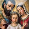 holy family resin frame