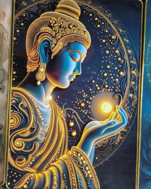 buddha resin frame