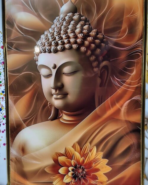 buddha resin frame