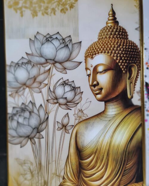 buddha resin frame