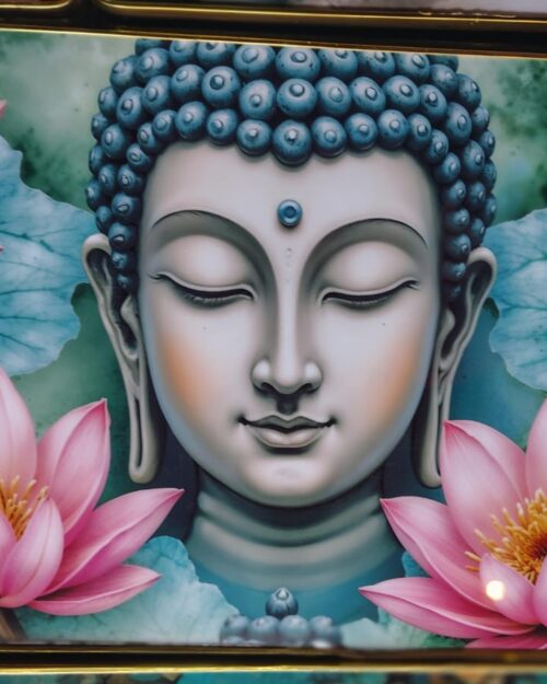 buddha resin frame