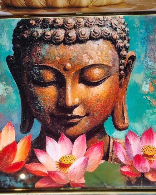 buddha resin frame