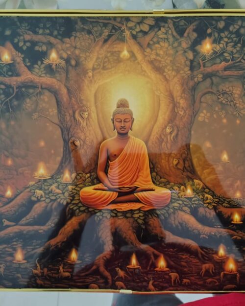buddha resin frame