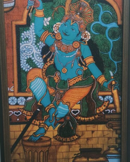 Lord Shiva Traditional Framed Devotional Wall Art - 14 x20 inch I Mural Art