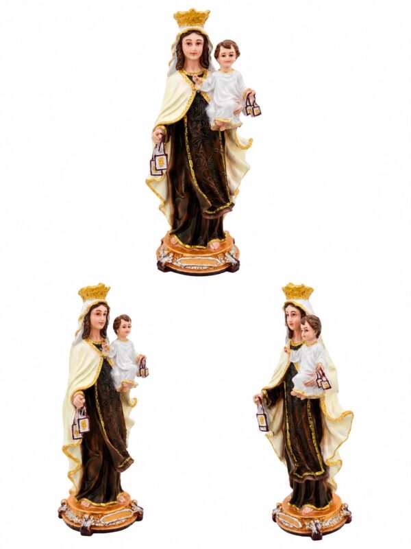 12 Our Lady with Infant Jesus Resin Statue – 1 FT Crowned Mother Mary Religious Figurine