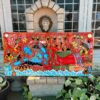 Krishna Ananthashayanam Kerala Mural Art Panel | 19 x 38 Inch