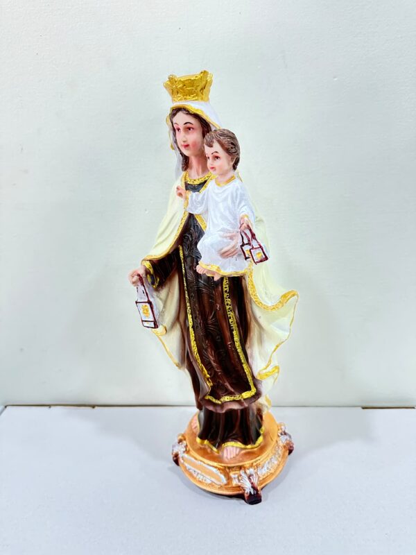 56 Our Lady with Infant Jesus Resin Statue – 1 FT Crowned Mother Mary Religious Figurine