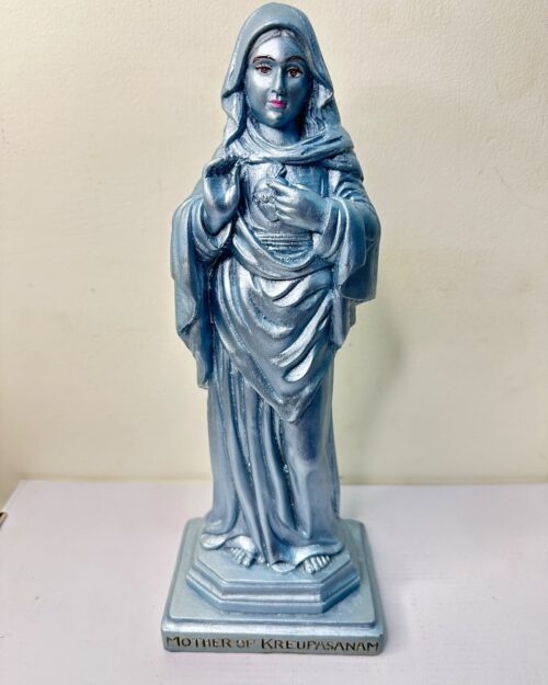 Mother of Kreupasanam Silver Finish Statue | 13 Inch