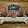 LS The Last Supper Religious Wall Cloth Frame | 33 x 19 Inch