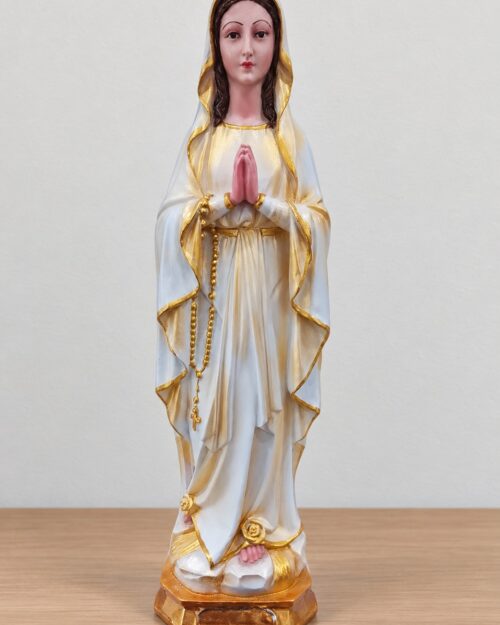 18 Inch Mother Mary Praying Statue | Blessed Virgin Mary Resin Religious Figurine for Home, Church & Prayer Room