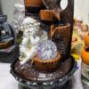 Angel Water Fountain with LED Crystal Ball | Resin Tabletop Indoor Decorative Waterfall Fountain