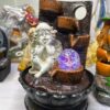 Angel Water Fountain with LED Crystal Ball | Resin Tabletop Indoor Decorative Waterfall Fountain