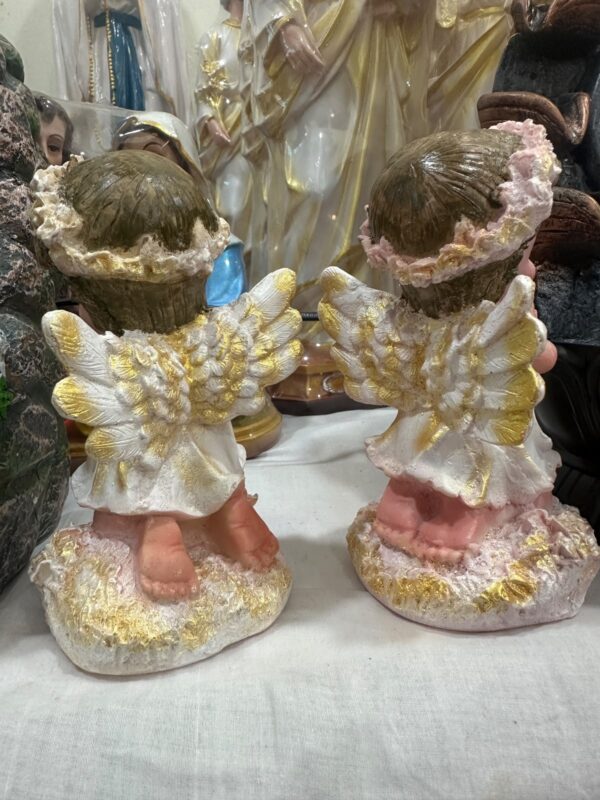 6 Inch Praying Guardian Angel Statue Pair