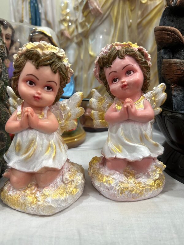 6 Inch Praying Guardian Angel Statue Pair