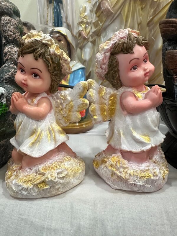 6 Inch Praying Guardian Angel Statue Pair