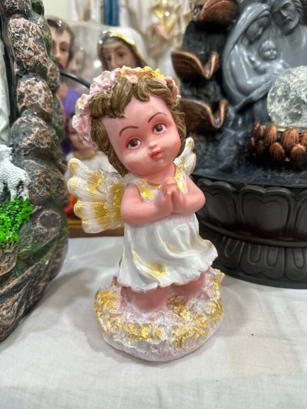 6 Inch Praying Guardian Angel Statue Pair