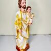 17 Inch St. Joseph with Infant Jesus Statue | Saint Joseph Resin Religious Figurine for Home, Church & Prayer Room
