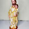 17 Inch St. Joseph with Infant Jesus Statue | Saint Joseph Resin Religious Figurine for Home, Church & Prayer Room