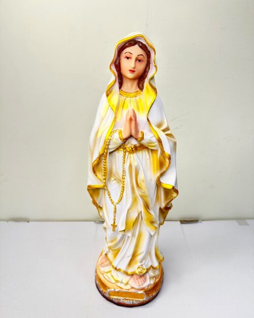 17 Inch Mother Mary Praying Statue | Blessed Virgin Mary Resin Religious Figurine for Home, Church & Prayer Room