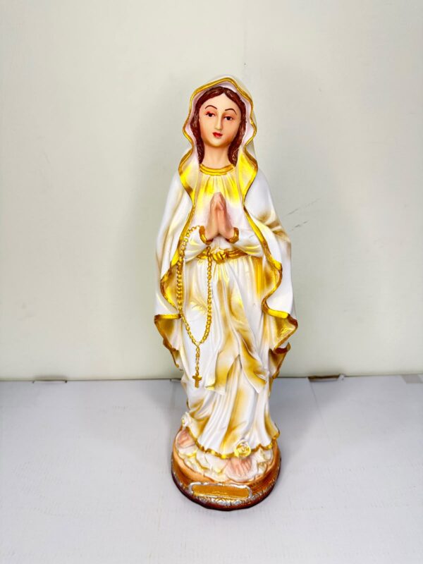 17 Inch Mother Mary Praying Statue | Blessed Virgin Mary Resin Religious Figurine for Home, Church & Prayer Room