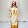 19 Inch Sacred Heart of Jesus Statue | Divine Mercy Inspired Resin Religious Figurine for Home, Church & Prayer Room