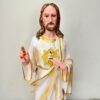 19 Inch Sacred Heart of Jesus Statue | Divine Mercy Inspired Resin Religious Figurine for Home, Church & Prayer Room