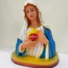 Sacred Heart of Mary Resin Bust Statue | Catholic Religious Devotional Figurine for Home Altar, Prayer Room & Church