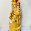 Velankanni Matha with Infant Jesus – Golden Finish Statue  | 1 1/4 FT