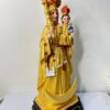 Velankanni Matha with Infant Jesus – Golden Finish Statue  | 1 1/4 FT