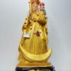 Velankanni Matha with Infant Jesus – Golden Finish Statue  | 1 1/4 FT