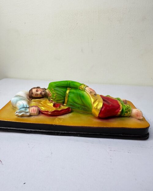 Sleeping Saint Joseph Statue  | Catholic Religious Idol | 9 Inch