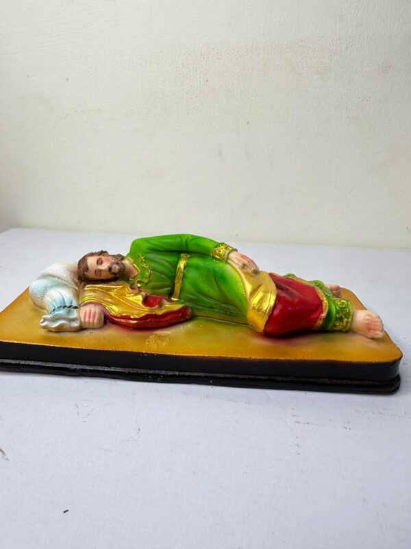 Sleeping Saint Joseph Statue  | Catholic Religious Idol | 9 Inch