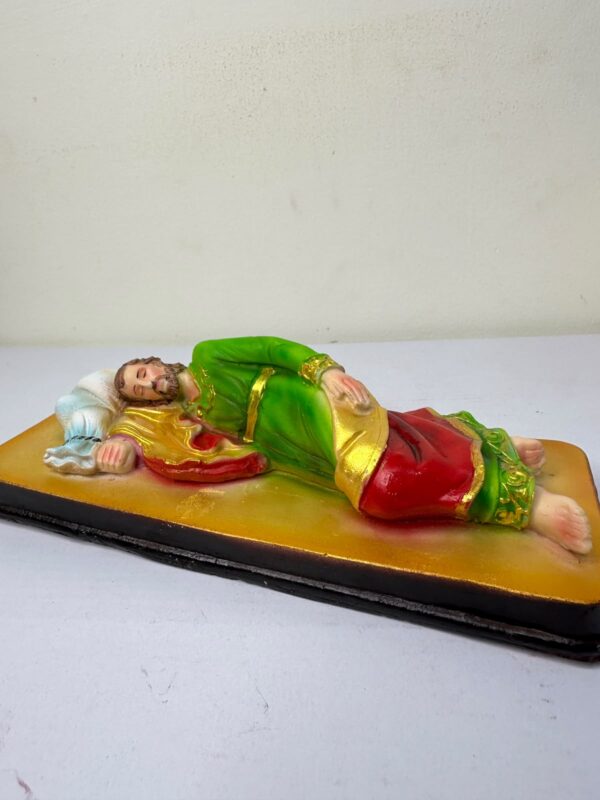 Sleeping Saint Joseph Statue  | Catholic Religious Idol | 9 Inch