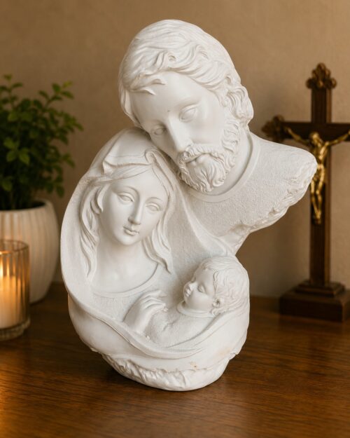 Holy Family Statue – Elegant White Finish N 16 | 7.5 Inch