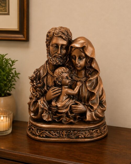 Holy Family Statue – Poly Marble Finish N 27 | 6 Inch