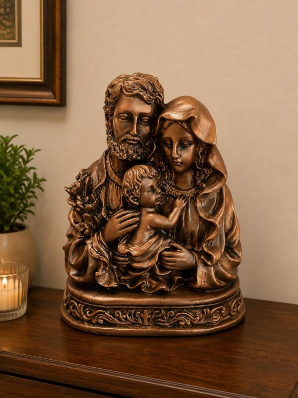 Holy Family Statue – Poly Marble Finish N 27 | 6 Inch