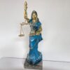 bl Goddess of Justice Statue – Blue Lady Justice Figurine with Scales and Sword N15 | 14 Inch
