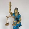 bl1 Goddess of Justice Statue – Blue Lady Justice Figurine with Scales and Sword N15 | 14 Inch