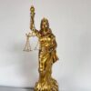 gold1 Goddess of Justice Statue – All-Gold Lady Justice Figurine with Scales and Sword N 14 | 11 Inch